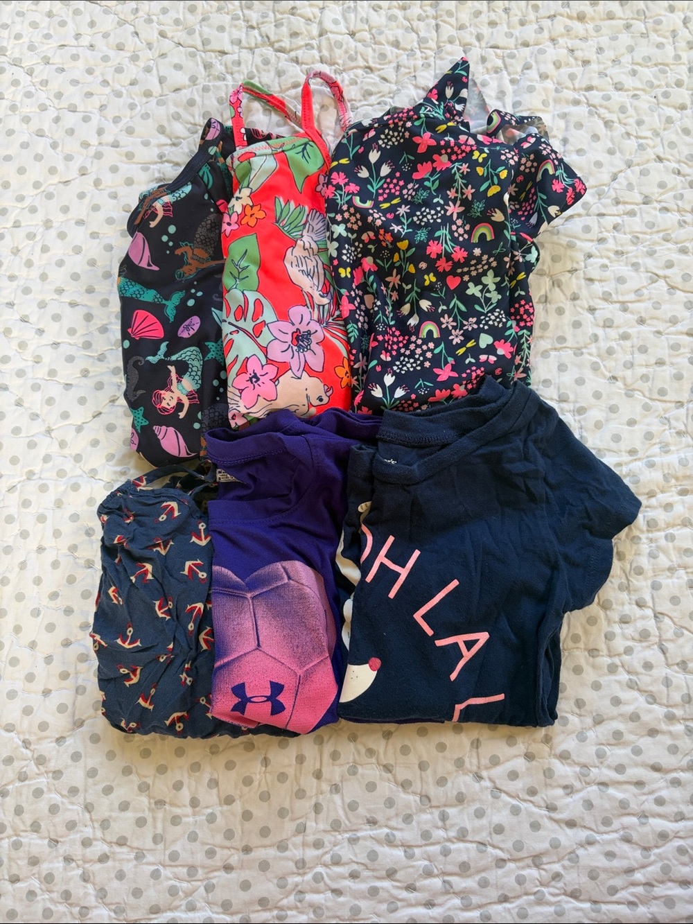 4t swim summer Tshirts bathing suits
